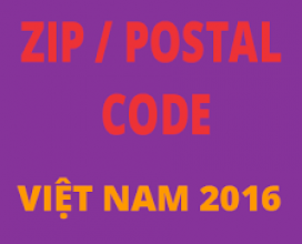 Mã Zip Postal code Việt Nam